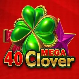 40 Mega Clover slot logo by Amusnet Interactive at Wild Robin Casino