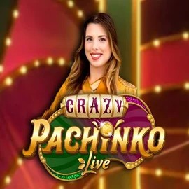 Crazy Pachinko online game logo by Evolution on wildrobincasinos-espana.com