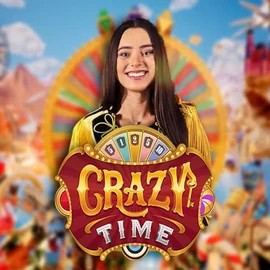 Crazy Time slot visual from Evolution available on wildrobincasinos-espana.com