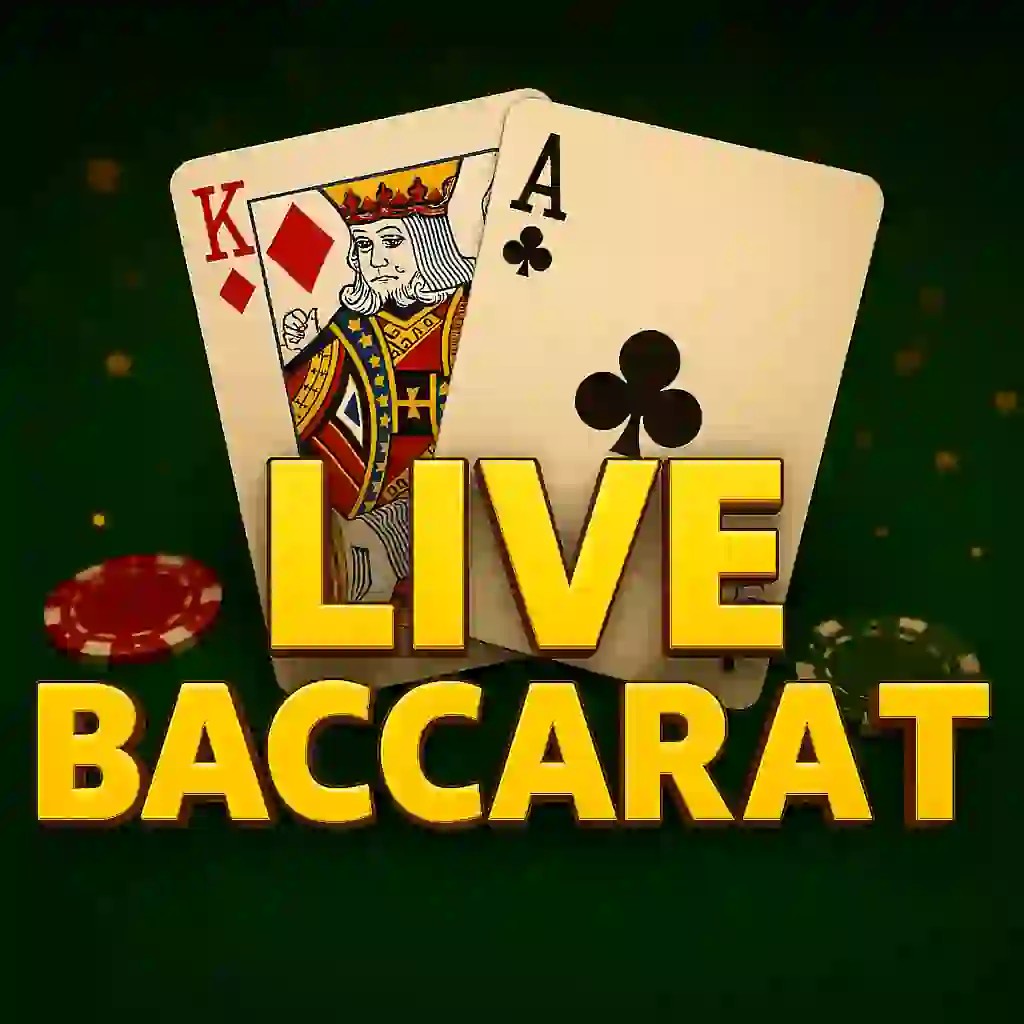 Live Baccarat casino game by Evolution – featured logo at Wild Robin Casino