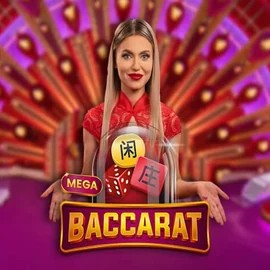 Official Live Casino logo: Mega Baccarat by Pragmatic Play at Wild Robin Casino