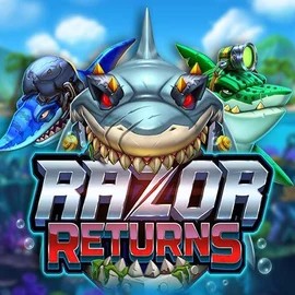 Razor Returns logo – Slots by Push Gaming at Wild Robin Casino