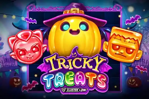 Tricky Treats game by Push Gaming – logo hosted on Wild Robin Casino